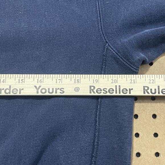 VTG Champion Sweater Mens Large Navy Reverse Weave Notre Dame Fighting Irish USA - Picture 9 of 11